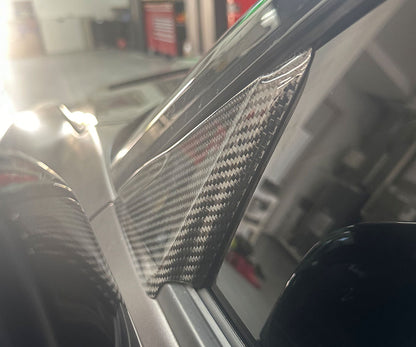 Warden Auto Carbon Fiber Side Window Triangle Covers for Nissan GT-R R35 2009-2026