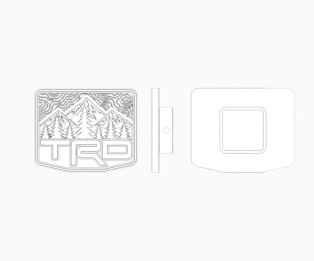 Warden Auto TRD Mountain Series Trailer Hitch Plate