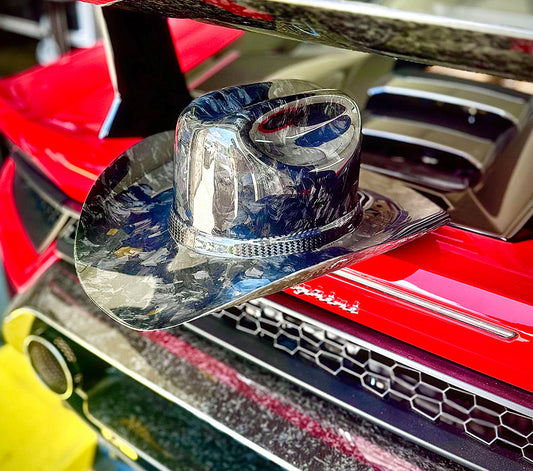 Carbon Cowboy Forged Carbon Carbonfiber Cowboy Hat