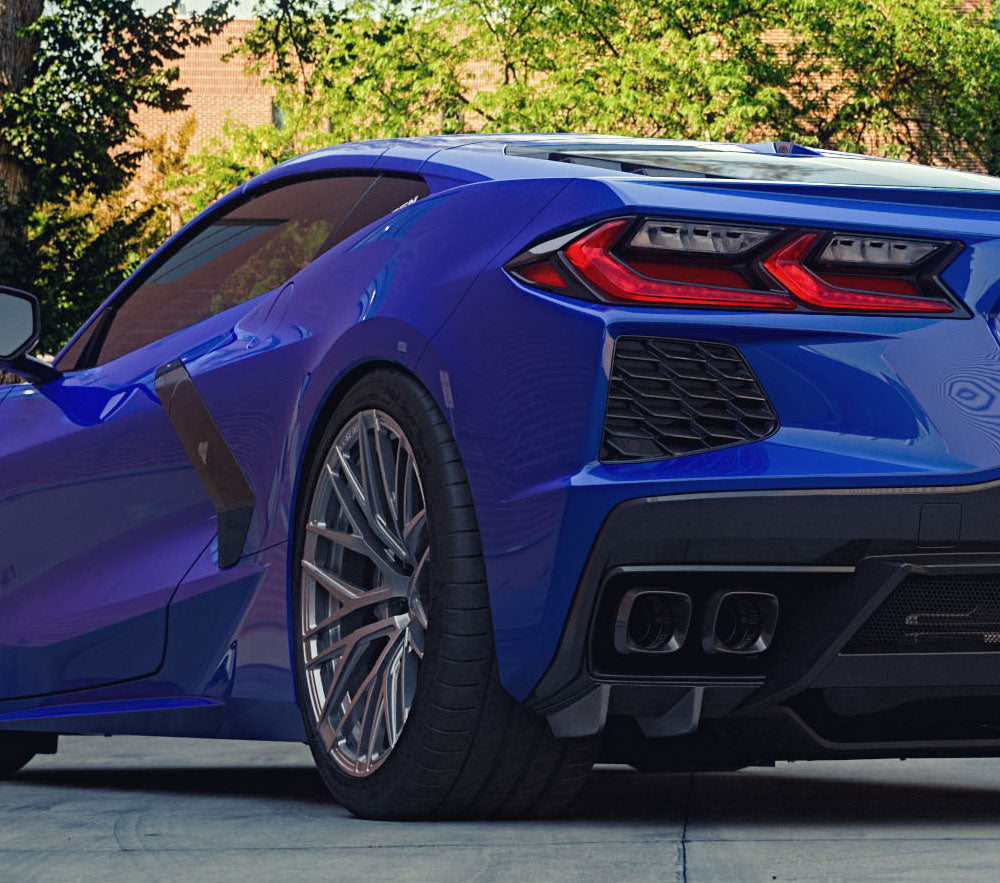Warden Auto GT Series Rear Bumper Spats for Chevrolet Corvette C8 Stingray, Eray, Grand Sport 2020-2027