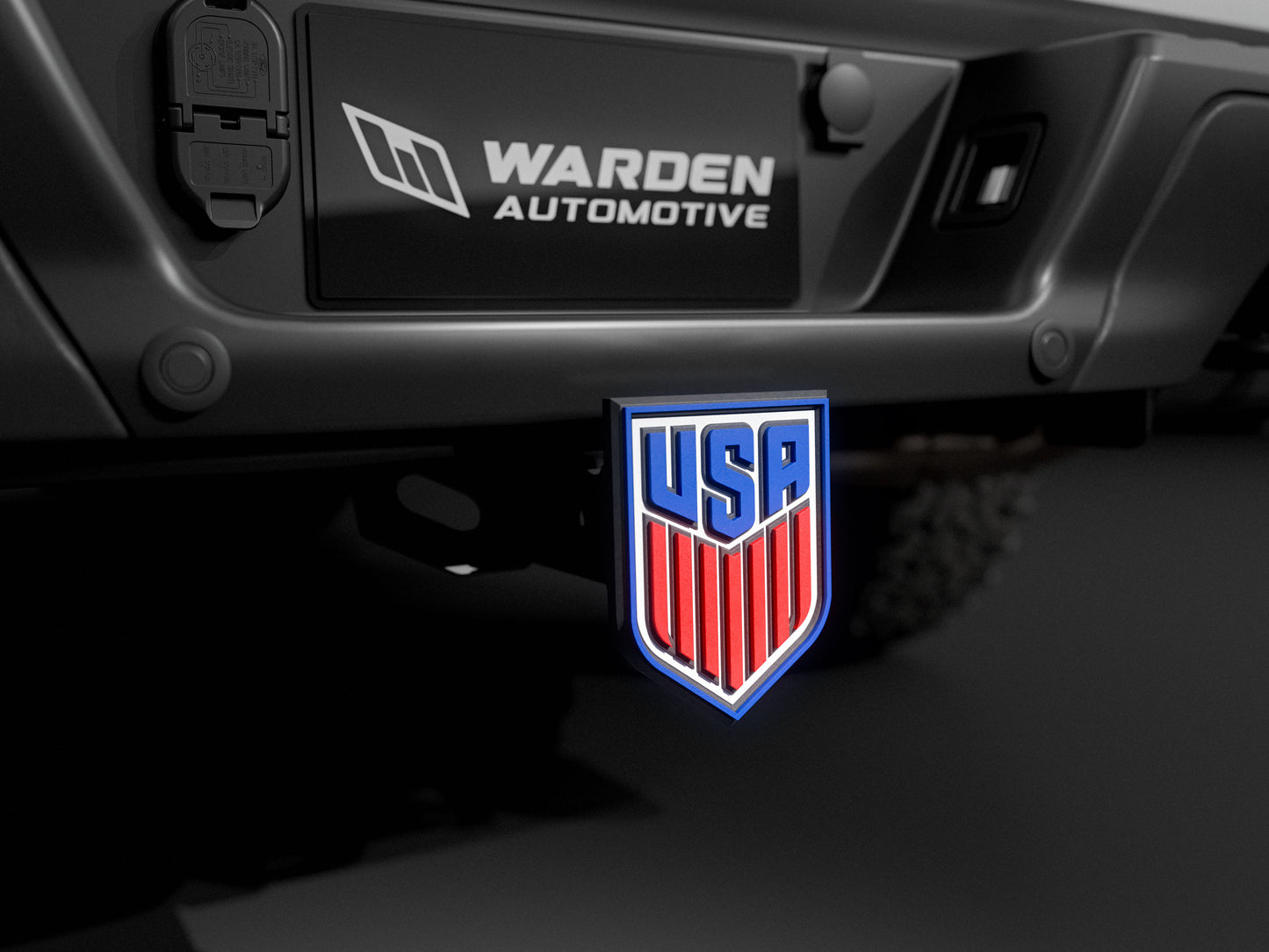 Warden Auto USMNT USA Soccer Trailer Hitch Plate