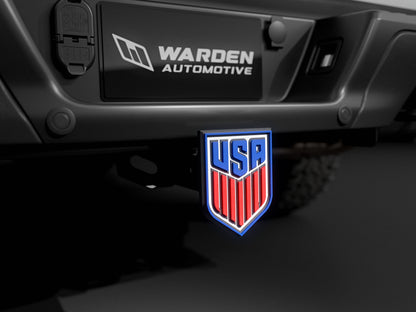 Warden Auto USMNT USA Soccer Trailer Hitch Plate